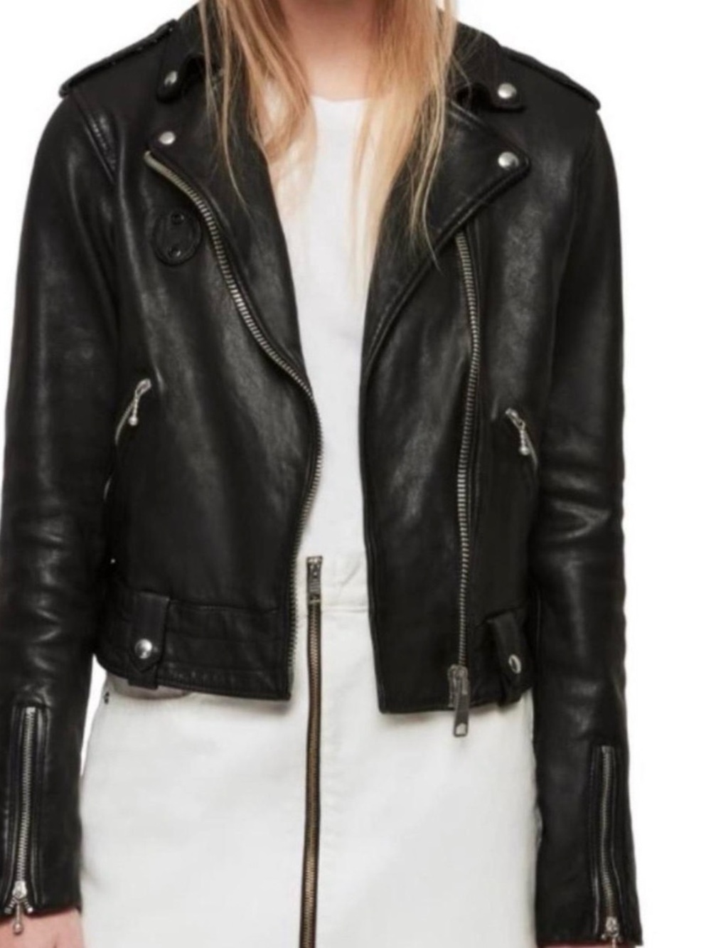 All Saints Black Leather Jacket